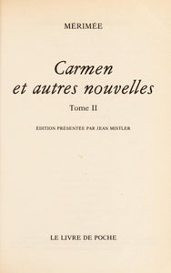 Carmen Et Autres Nouvelles