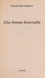 Une femme honorable