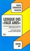 Lexique des faux amis